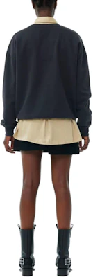 (W) GANNI 灰色長袖印花標誌休閒上衣 T3872252 Purchase (W) GANNI 灰色長袖印花標誌休閒上衣 T3872252