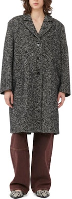 (W) 가니 헤링본 울 블렌드 벨트 코트 여성 - 블랙 F8316-099 Lookbook (W) 가니 헤링본 울 블렌드 벨트 코트 여성 - 블랙 F8316-099