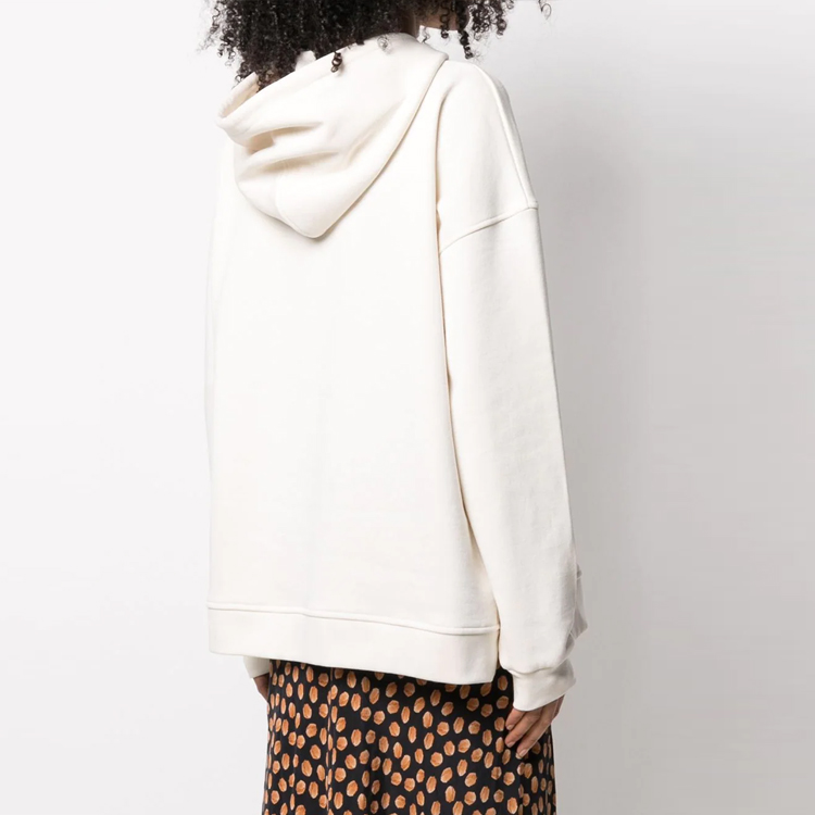 Shop (Women) GANNI Logo Embroidered Hoodie T2773-135