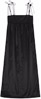 (Women) GANNI Minimalist Long Slip Dress with High Slit Women’s Black F8582-099 (Women) GANNI Minimalist Long Slip Dress with High Slit Women’s Black F8582-099