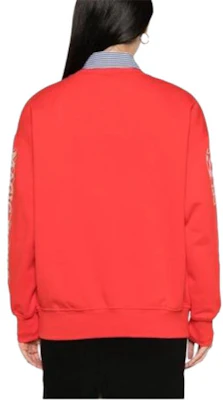 (Women) GANNI Red Oversized Crewneck Sweatshirt with Logo Print T3777472 Shop (Women) GANNI Red Oversized Crewneck Sweatshirt with Logo Print T3777472