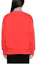 Shop (Women) GANNI Red Oversized Crewneck Sweatshirt with Logo Print T3777472