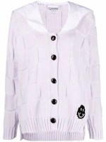 Order (W) GANNI SS21 微笑領毛衣 女款 紫色 K1599-712