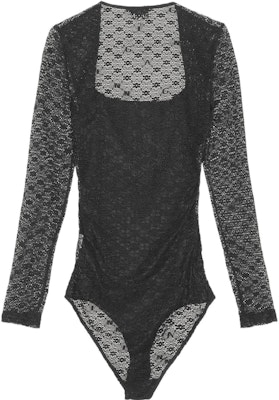 (W) 가니 SS22 블랙 스퀘어넥 레이스 긴팔 바디수트 T3118-099 Buy (W) 가니 SS22 블랙 스퀘어넥 레이스 긴팔 바디수트 T3118-099