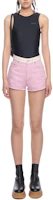 Shop (W) GANNI SS22 黑色寬肩帶連身泳裝。 A4050-099