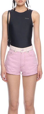 (W) 가니 SS22 솔리드 블랙 와이드 스트랩 원피스 수영복. A4050-099 Purchase (W) 가니 SS22 솔리드 블랙 와이드 스트랩 원피스 수영복. A4050-099