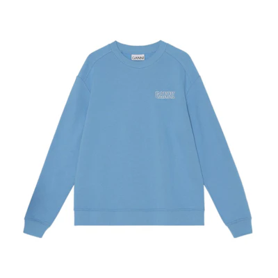 (Women) GANNI SS22 Oversized Crewneck Sweatshirt Women’s Blue T3170