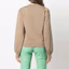Purchase (Women) GANNI SS22 Puff Sleeve Logo Sweatshirt Khaki Color Round Neck Casual T3022-189