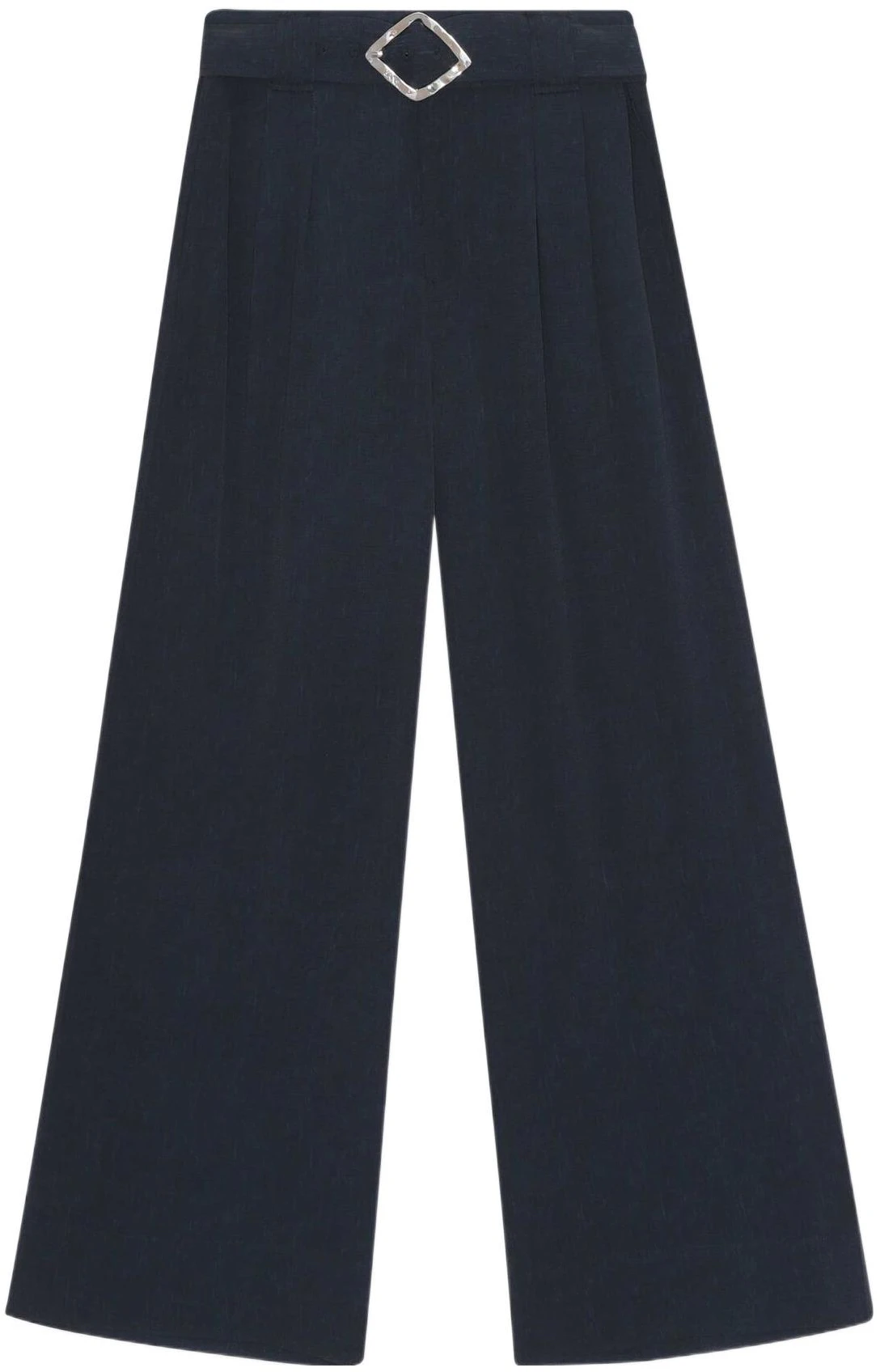 women-ganni-ss-22-solid-color-diamond-belt-wide-leg-pants-deep-blue-f7171-683