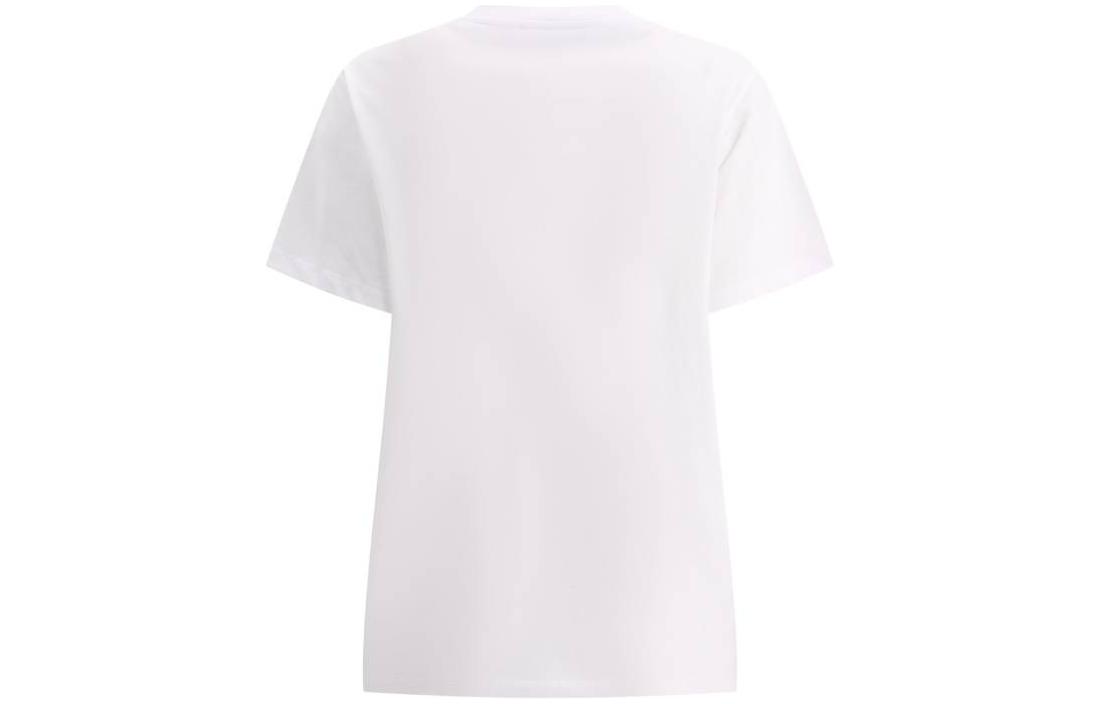 Lookbook (W) 가니 SS23 화이트 애니멀 프린트 로고 그래픽 티셔츠 T3544-151