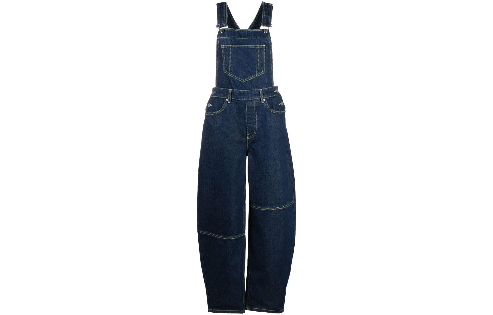 (Women) GANNI SS23 Adjustable Strap Denim Overalls Women’s Blue J1193-077