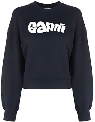 (Women) GANNI SS23 Blue Minimalist Letter Print Pullover Sweatshirt T2976-683 Buy (Women) GANNI SS23 Blue Minimalist Letter Print Pullover Sweatshirt T2976-683