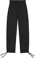 (Women) GANNI SS24 Black Elastic Waist Relaxed Fit Balloon Pants. F9379099 (Women) GANNI SS24 Black Elastic Waist Relaxed Fit Balloon Pants. F9379099