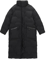 (Women) GANNI SS24 Black Hooded Long Puffer Coat Trench Jacket. F8544099 (Women) GANNI SS24 Black Hooded Long Puffer Coat Trench Jacket. F8544099