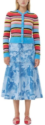 (W) 가니 SS24 컬러블록 브이넥 슬림 니트 가디건 스웨터 멀티컬러 K2145999 Lookbook (W) 가니 SS24 컬러블록 브이넥 슬림 니트 가디건 스웨터 멀티컬러 K2145999