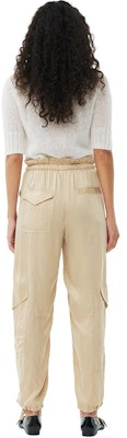 (W) GANNI SS24 弹力高腰直筒裤 沙漠黄配色。 F9381883 Shop (W) GANNI SS24 弹力高腰直筒裤 沙漠黄配色。 F9381883