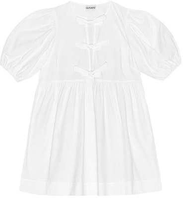 (W) GANNI 2024春夏宽松V领泡泡袖连衣裙 - 亮白色. F9170151 Buy (W) GANNI 2024春夏宽松V领泡泡袖连衣裙 - 亮白色. F9170151