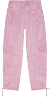 (Women) GANNI SS24 Relaxed Fit Utility Cargo Pants in Bleached Lavender. F9682038 (Women) GANNI SS24 Relaxed Fit Utility Cargo Pants in Bleached Lavender. F9682038