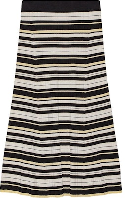 (W) GANNI SS24 拼色條紋羅紋長裙 女裝 多色 休閒裝 K2311999 Order (W) GANNI SS24 拼色條紋羅紋長裙 女裝 多色 休閒裝 K2311999