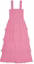 Buy (Women) GANNI SS24 Solid Midi Tiered Slip Dress Women - Orchid Smoke Pink. F9458787
