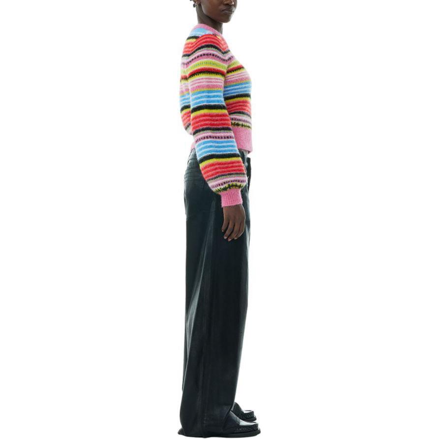 Purchase (W) GANNI SS24 条纹泡泡袖针织毛衣 女士 多彩款 K2146999