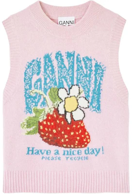 (W) GANNI 草莓图案针织背心 A1180011 Buy (W) GANNI 草莓图案针织背心 A1180011