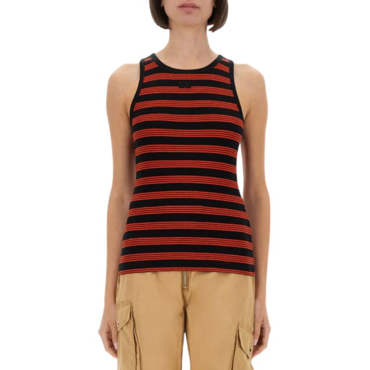 (Women) GANNI Striped Sleeveless Tank Top - Multicolor T4219-847