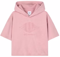 (Women) GAP Logo Minimalist Loose Fit Short-Sleeve Hoodie Tee 874526 (Women) GAP Logo Minimalist Loose Fit Short-Sleeve Hoodie Tee 874526