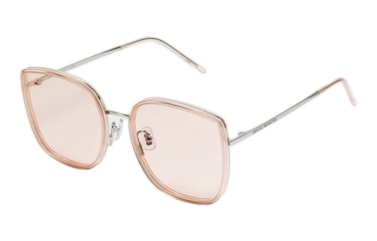 (Women) Gentle Monster Bibi Pink Square Sunglasses UV Protection  Fashion. BI-BI-PC3