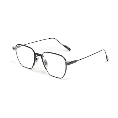 (Women) GENTLE MONSTER Irregular Optical Eyeglasses Black Titanium Acetate Frame TAPTAPC1