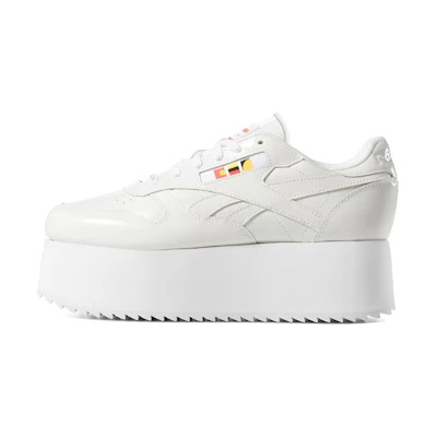 (W) Reebok Gigi Hadid Classic Leather Triple Thick Sole Casual Skateboarding Shoes 'White'