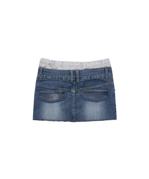 Details for (Women) Gila Archive Layered Waist Denim Skirt - Blue GL26SUBT08BL
