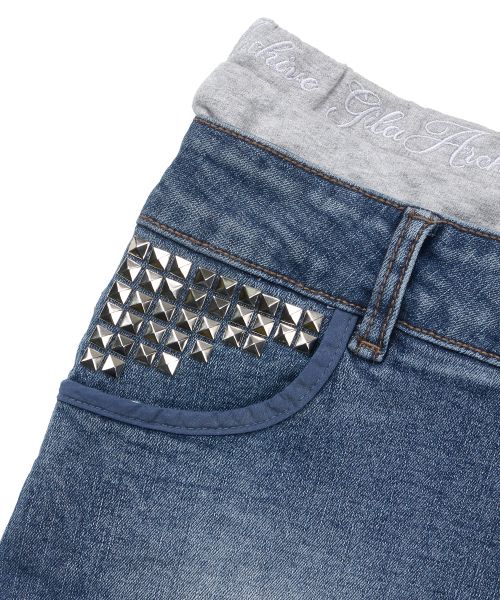 Sizing (Women) Gila Archive Layered Waist Denim Skirt - Blue GL26SUBT08BL