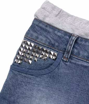 (Women) Gila Archive Layered Waist Denim Skirt - Blue GL26SUBT08BL Sizing (Women) Gila Archive Layered Waist Denim Skirt - Blue GL26SUBT08BL