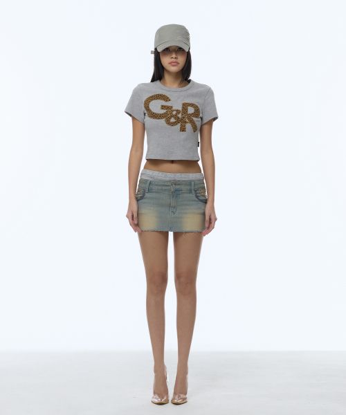 Order (Women) Gila Archive Layered Waist Denim Skirt Light Blue GL26SUBT08LB