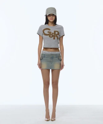 (Women) Gila Archive Layered Waist Denim Skirt Light Blue GL26SUBT08LB Order (Women) Gila Archive Layered Waist Denim Skirt Light Blue GL26SUBT08LB