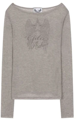 (Women) GILA ARCHIVE Star Wing Sheer Long Sleeve Shirt Grey GL25SPTP05GY Lookbook (Women) GILA ARCHIVE Star Wing Sheer Long Sleeve Shirt Grey GL25SPTP05GY