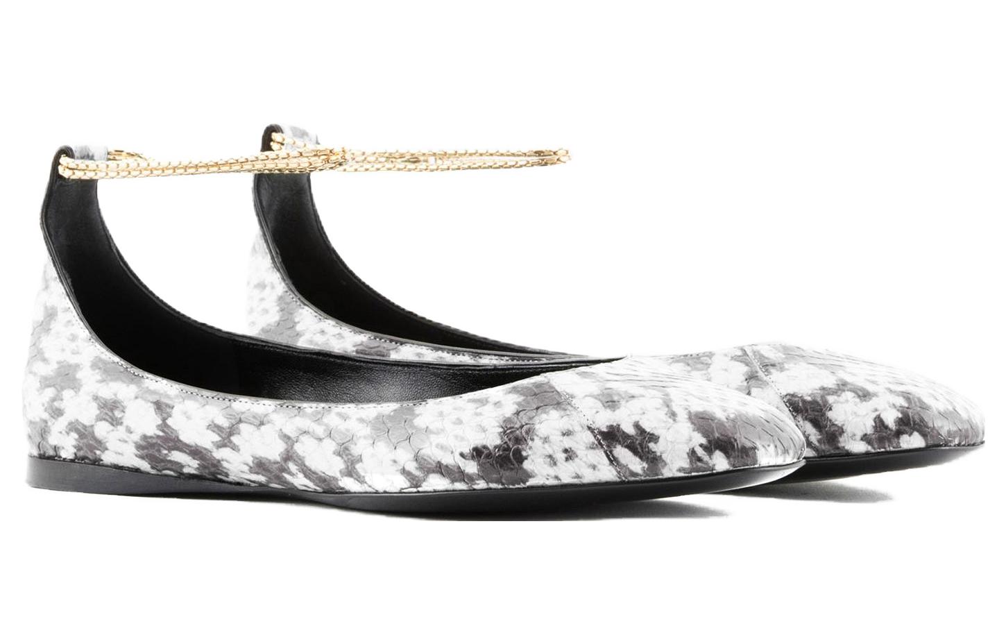 Lookbook (W) 乔治阿玛尼黑白蛇皮休闲运动鞋 X1V029XF523100230