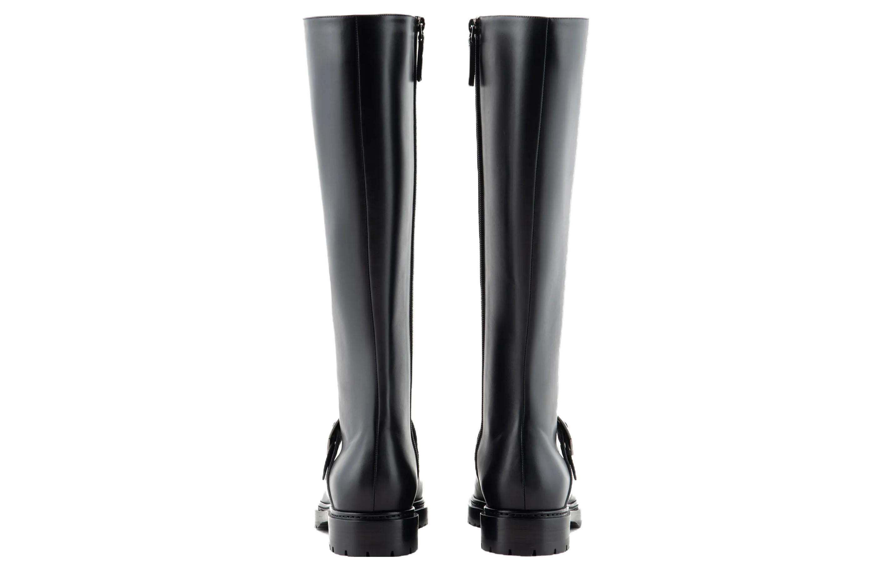 Lookbook (W) Giorgio Armani Sepatu Boot Tinggi 'Fashion Hitam' X1O236XF629100002