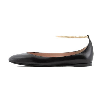(W) Giorgio Armani Leather Casual Sneaker 'Black'