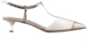 Order (W) Giorgio Armani Kasut Tumit Tinggi Kulit 'Gold Comfort Cup Heel' X1E945XN8061A647