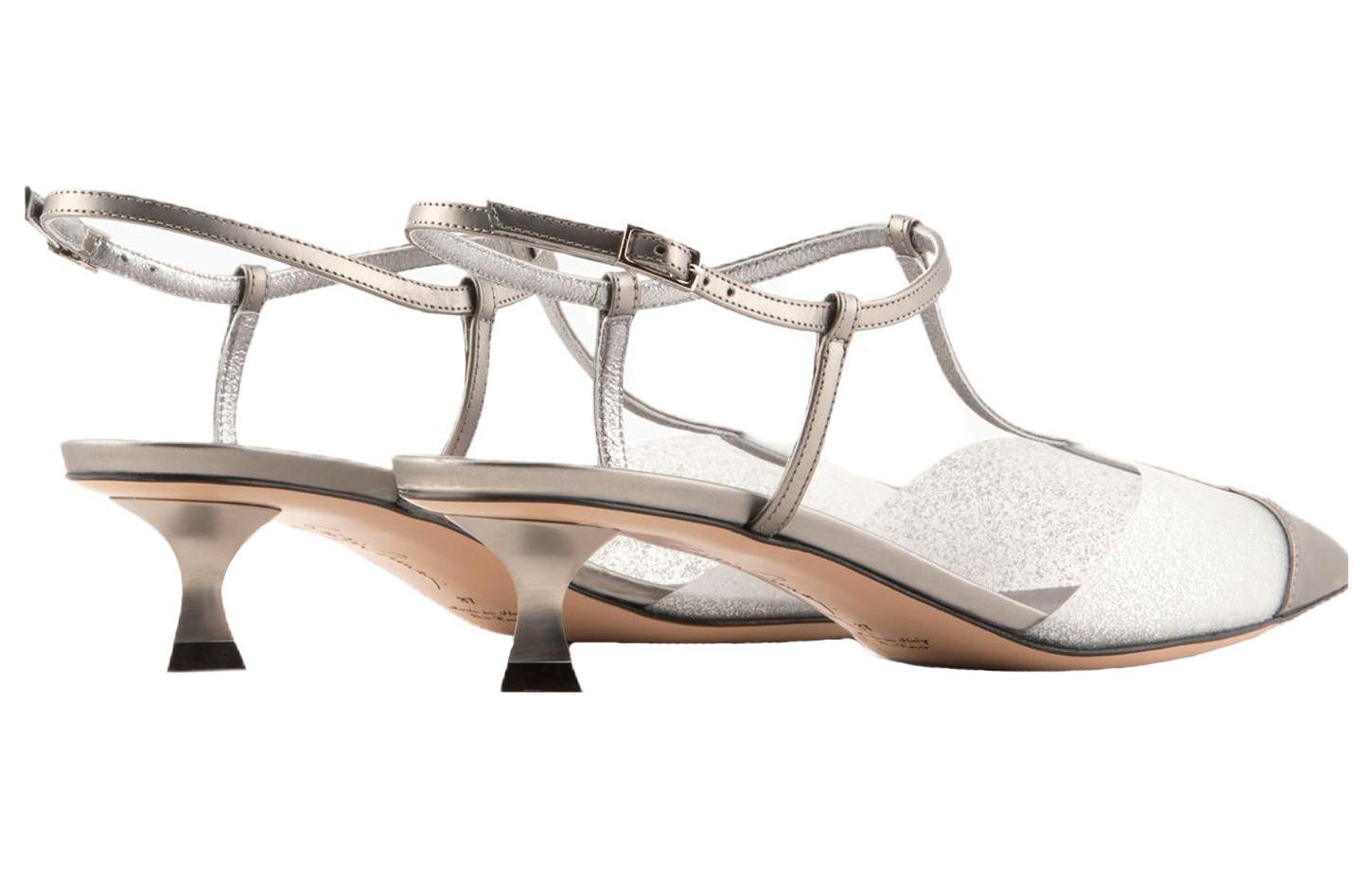 Shop (W) 乔治·阿玛尼 金色舒适杯跟皮革高跟鞋 X1E945XN8061A647