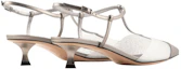 Shop (Women) Giorgio Armani Leather High Heels 'Gold Comfort Cup Heel' X1E945XN8061A647