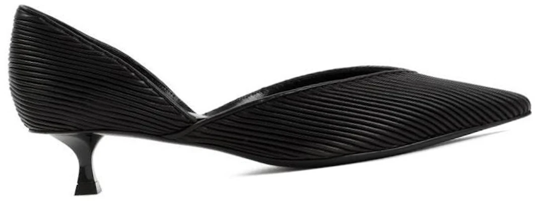 (W) Giorgio Armani Tacones Bajos de Cuero 'Negro' 'Elegante con Pliegues y Rayas' X1E949XN966K001 Order (W) Giorgio Armani Tacones Bajos de Cuero 'Negro' 'Elegante con Pliegues y Rayas' X1E949XN966K001