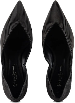 (Women) Giorgio Armani Leather Kitten Heels 'Black' 'Elegant Ruched Stripe' X1E949XN966K001 Shop (Women) Giorgio Armani Leather Kitten Heels 'Black' 'Elegant Ruched Stripe' X1E949XN966K001