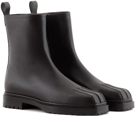 (Women) Giorgio Armani Leather Round-Toe Ankle Boot 'Black Comfort' X1N164XF629100118 Order (Women) Giorgio Armani Leather Round-Toe Ankle Boot 'Black Comfort' X1N164XF629100118