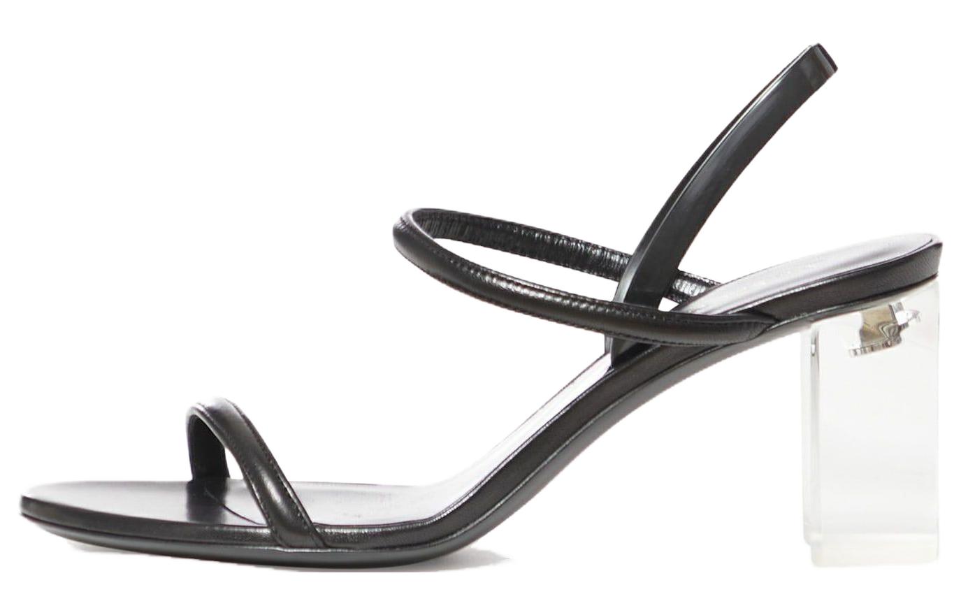 (Women) Giorgio Armani Leather Sandal 'Sleek Black Comfort' X1PA71XN874K001
