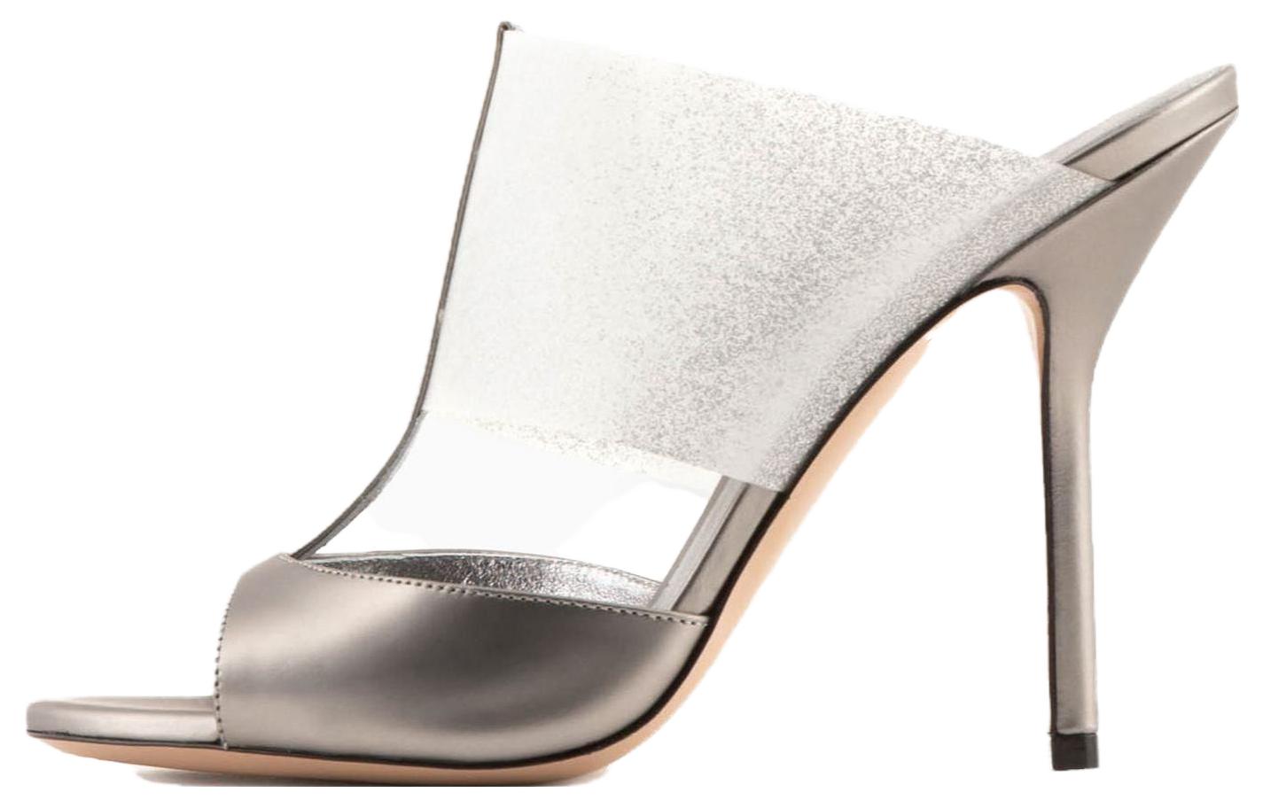(Women) Giorgio Armani Leather Slide 'Silver' X1R018XN8061A647