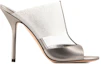 Order (Women) Giorgio Armani Leather Slide 'Silver' X1R018XN8061A647