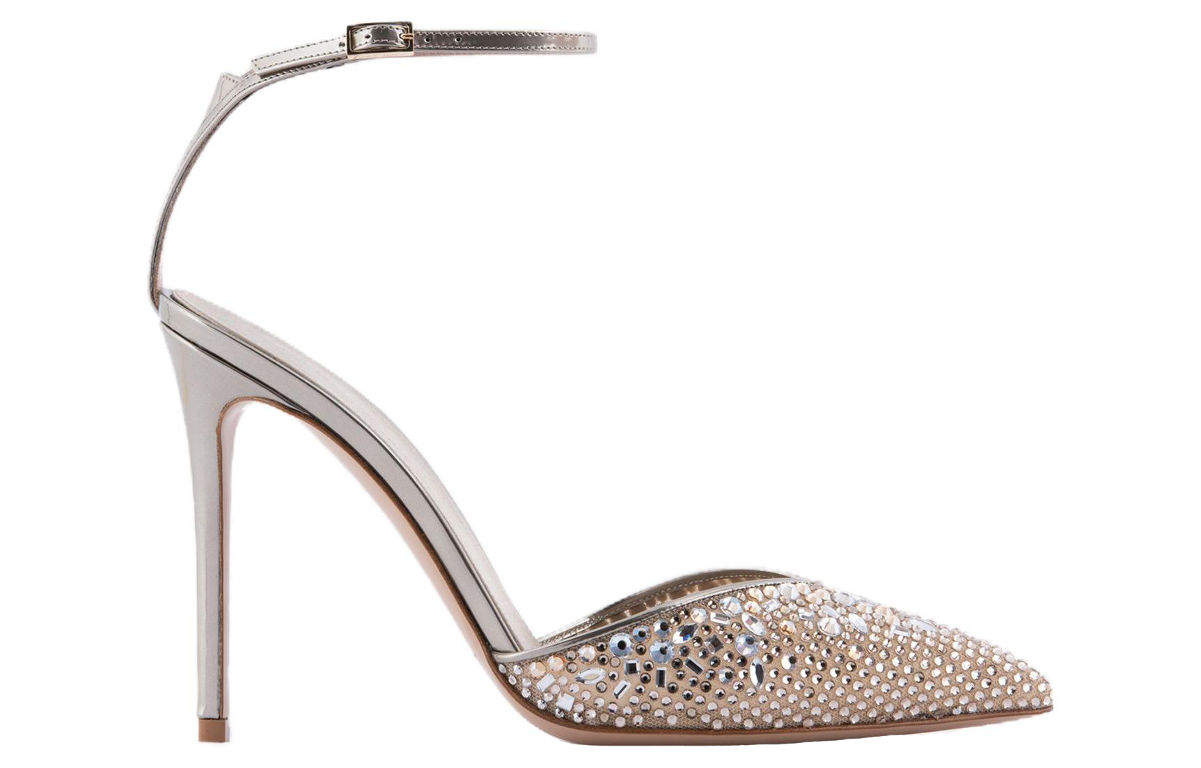 Order (W) Stiletto Kulit Giorgio Armani 'Coklat Muda' X1E931XN3521R274